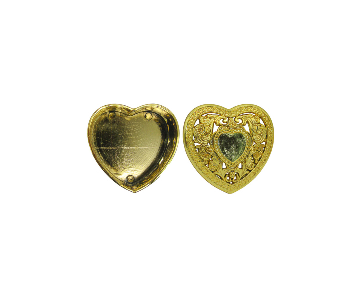 POTECITO CORAZON 10P (6X5.5X4) DORADO