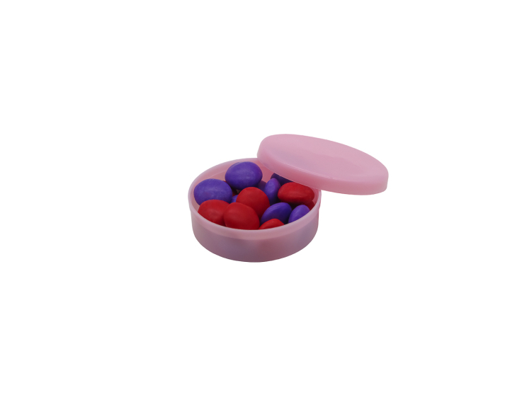 ENVASE PLASTICO CIRCULAR 10P (40ML) ROSADO