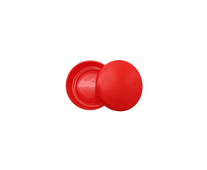 ENVASE PLASTICO CIRCULAR 10P (40ML) ROJO