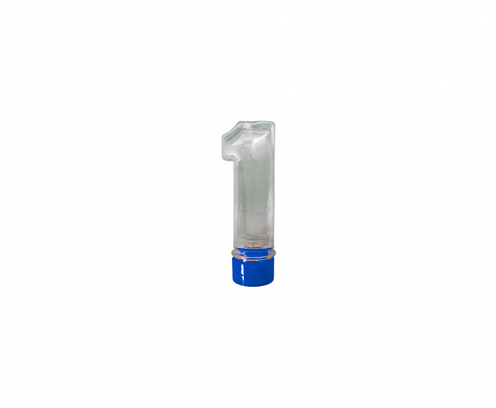 CARAMELERO PLASTICO “1” 10P (3.5X11X3.5CM) AZUL