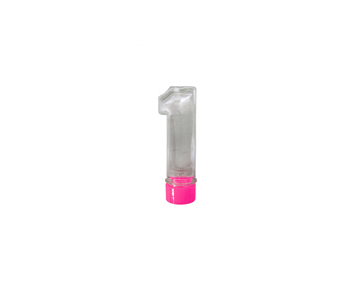 CARAMELERO PLASTICO “1” 10P (3.5X11X3.5CM) FUCSIA