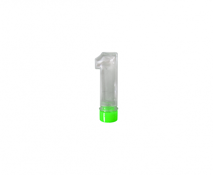 CARAMELERO PLASTICO “1” 10P (3.5X11X3.5CM) VERDE