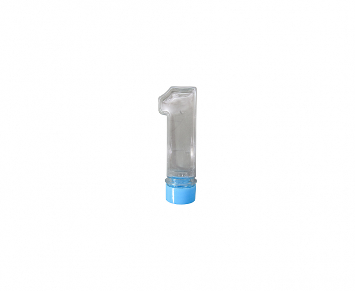 CARAMELERO PLASTICO “1” 10P (3.5X11X3.5CM) CELESTE