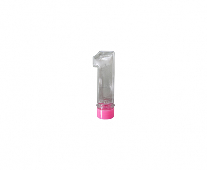 CARAMELERO PLASTICO “1” 10P (3.5X11X3.5CM) ROSADO