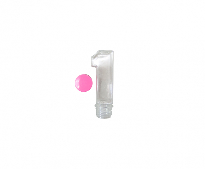 CARAMELERO PLASTICO “1” 10P (3.5X11X3.5CM) ROSADO