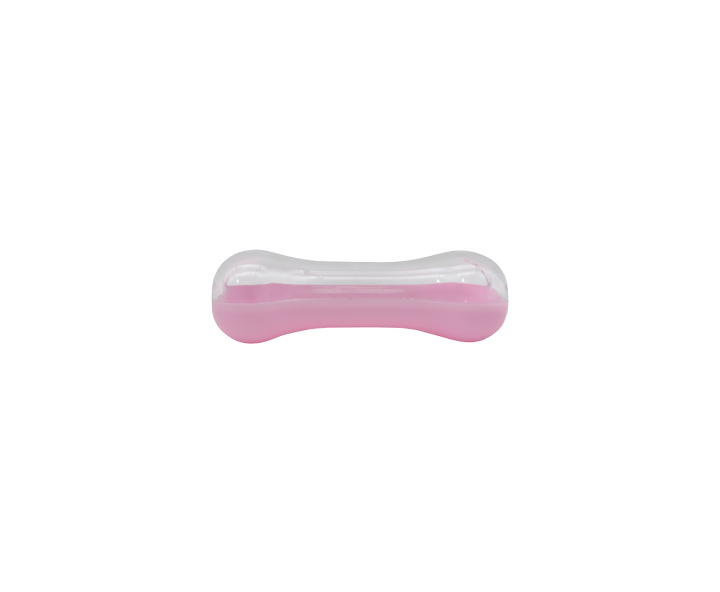 CARAMELERO HUESITO (10X4.5X3) TRANSP./ROSADO