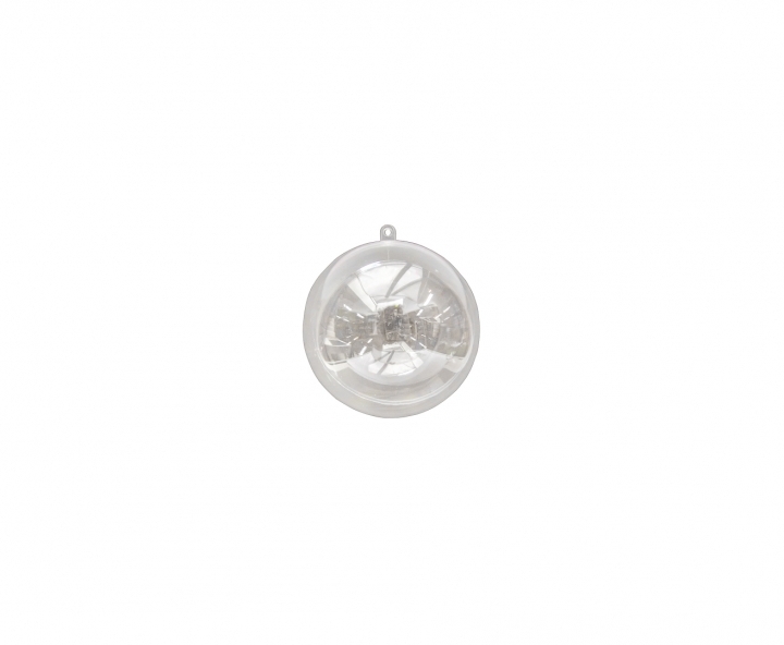 DECOR. PLASTICA ESFERA 10P (10CM) TRANSP.