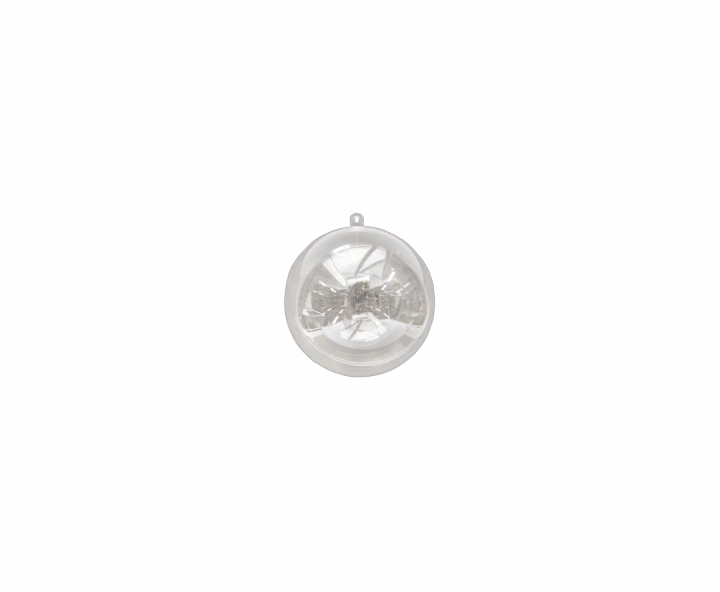 DECOR. PLASTICA ESFERA 10P (8CM) TRANSP.