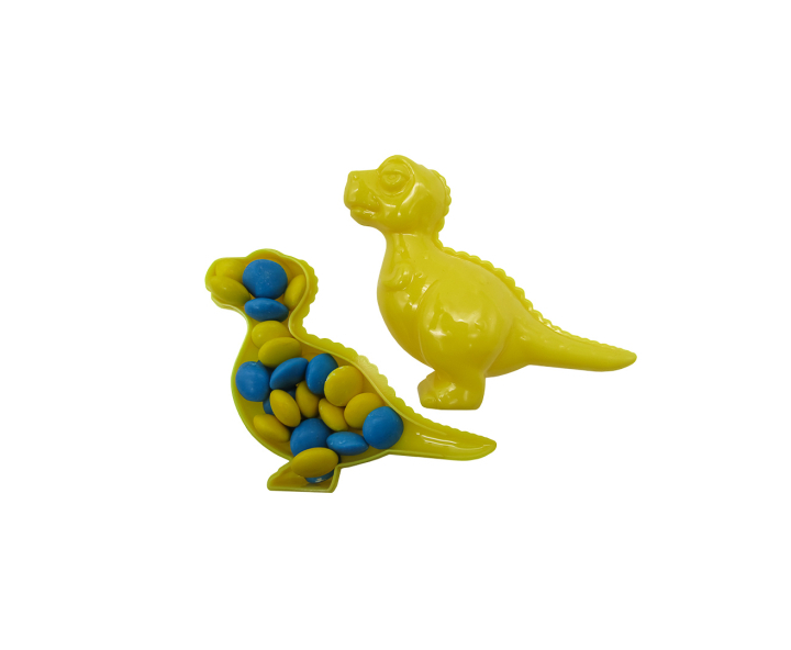 CARAMELERO TIRANOSAURIO 6P (10X8X3.5) AMARILLO