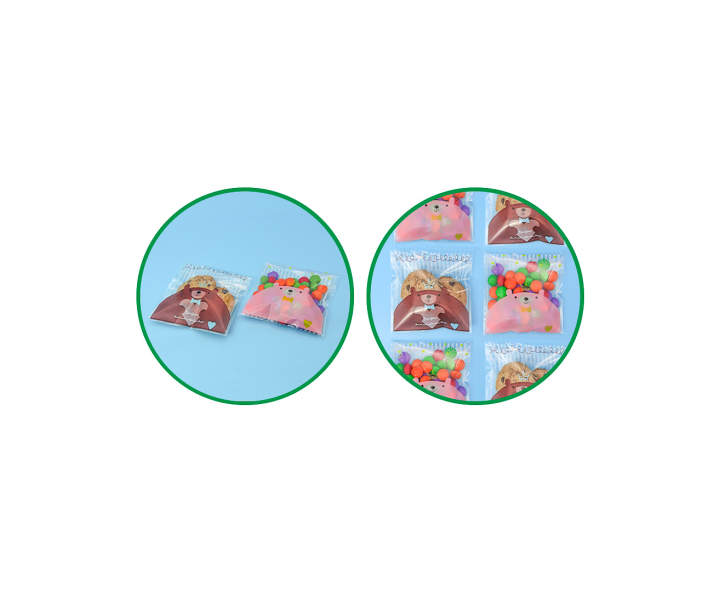 BOLSITA DE GALLETITA 50P (10X10X3) OSO MARRON