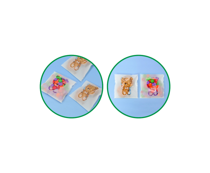 BOLSITA DE GALLETITA 50P (10X10X3) OSO BLANCO