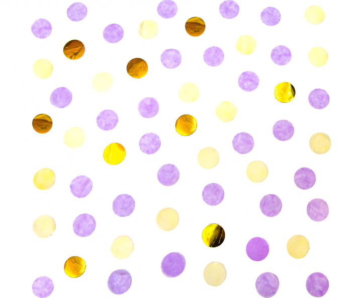 CONFETTI PARA GLOBO PURPURA/DORADO