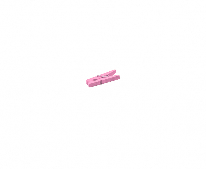 PINZITA MADERA 25P (2.5CM) ROSADO