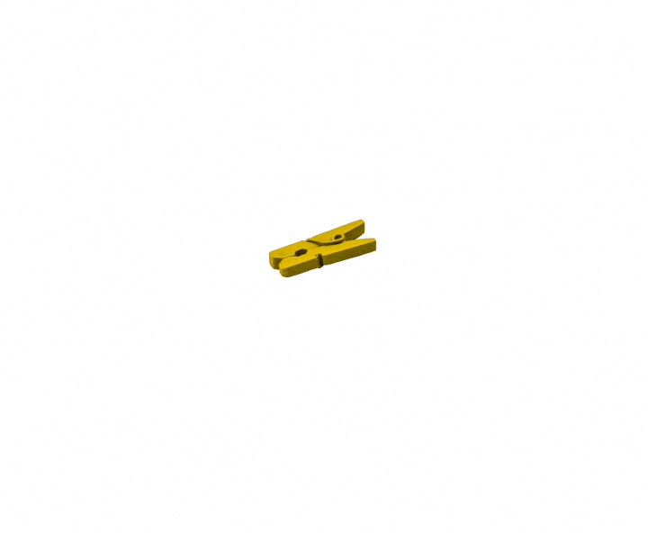 PINZITA MADERA 25P (2.5CM) AMARILLO