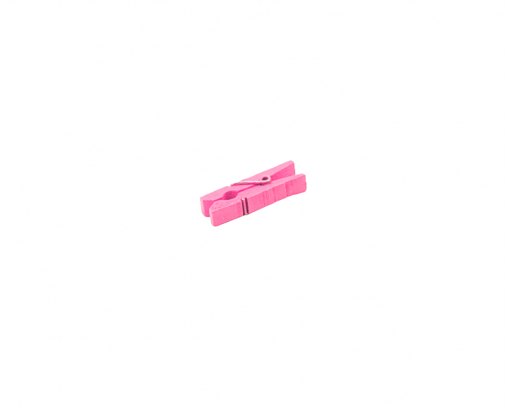 PINZITA MADERA 25P (3.5CM) ROSADO