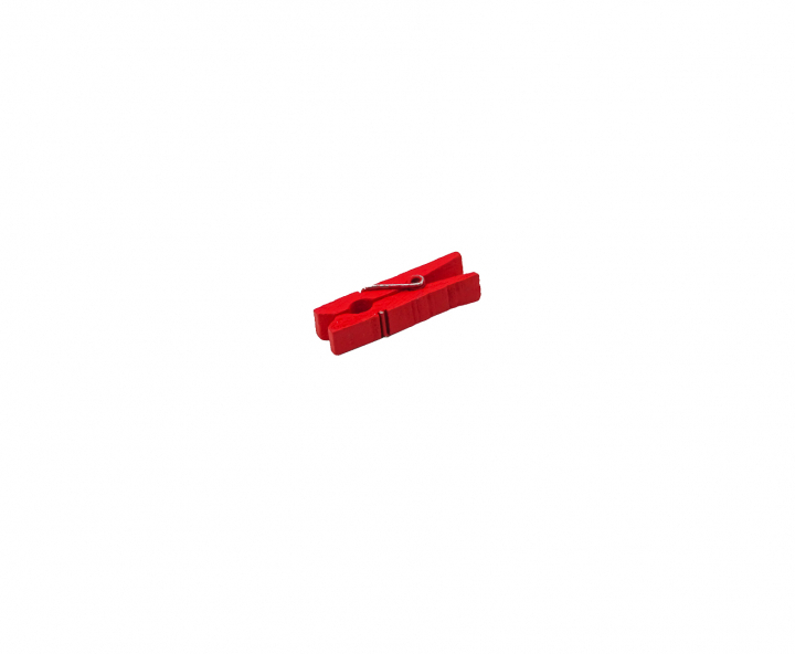 PINZITA MADERA 25P (3.5CM) ROJO