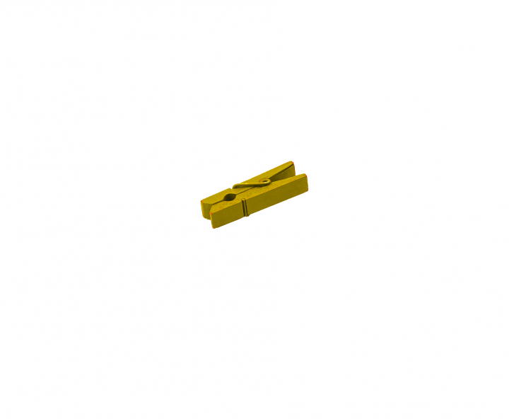 PINZITA MADERA 25P (3.5CM) AMARILLO
