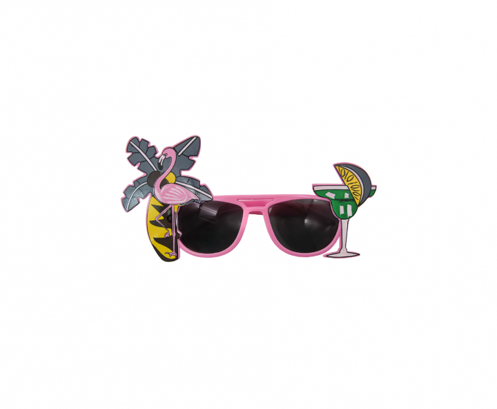 LENTE PLASTICO TROPICAL ROSADO