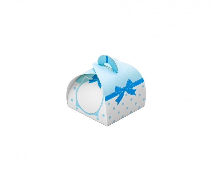 CAJITA PAPEL CURVO ELEFANTE 10P (7X9X7) CELESTE