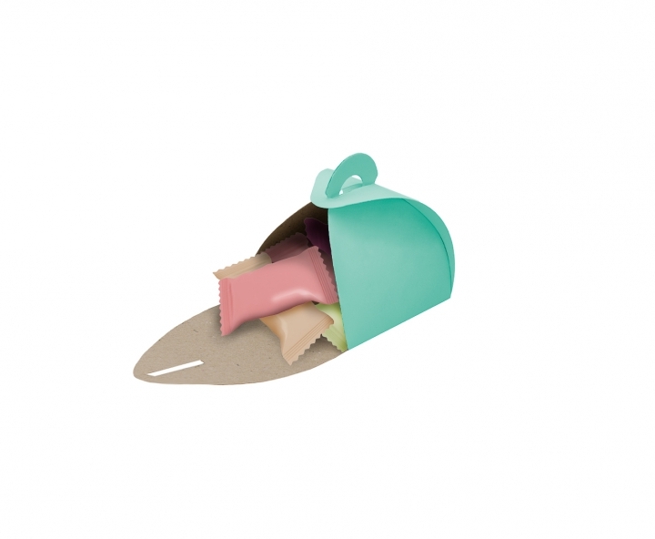 CAJITA PAPEL CURVO 10P (7X9X7) TIFFANY
