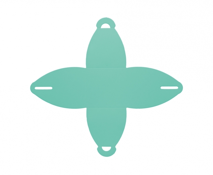 CAJITA PAPEL CURVO 10P (7X9X7) TIFFANY