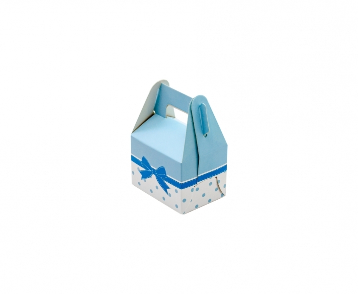 CAJA PAPEL RECTANGULO ELEFANTE 10P (7X11X5) CELESTE
