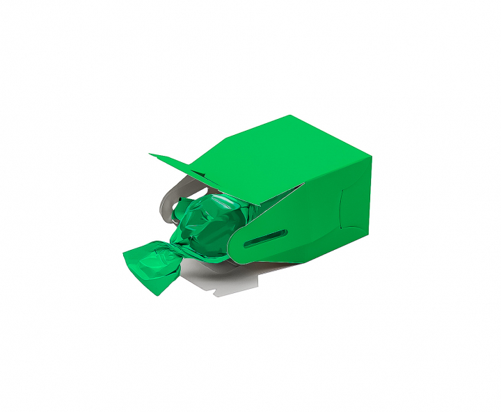 CAJITA PAPEL SOUVENIR 10P (7X11X5) VERDE
