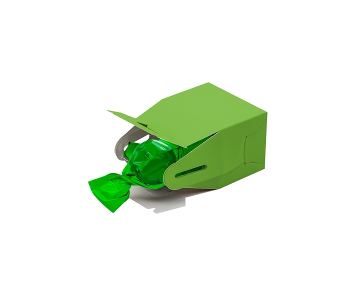 CAJITA PAPEL SOUVENIR 10P (7X11X5) VERDE LIMON