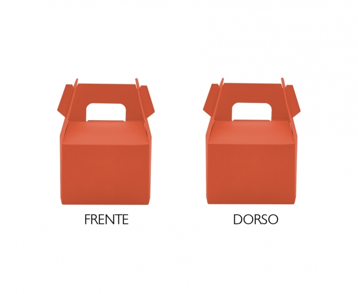 CAJITA PAPEL SOUVENIR 10P (7X11X5) NARANJA