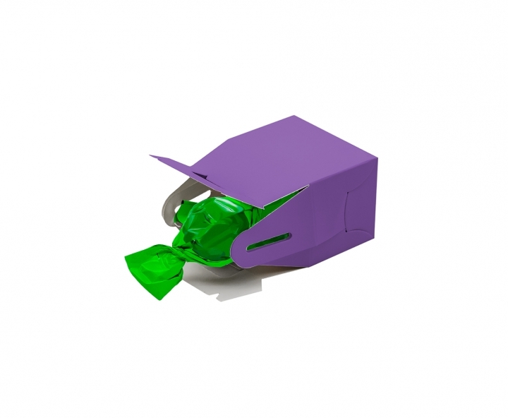 CAJITA PAPEL SOUVENIR 10P (7X11X5) PURPURA