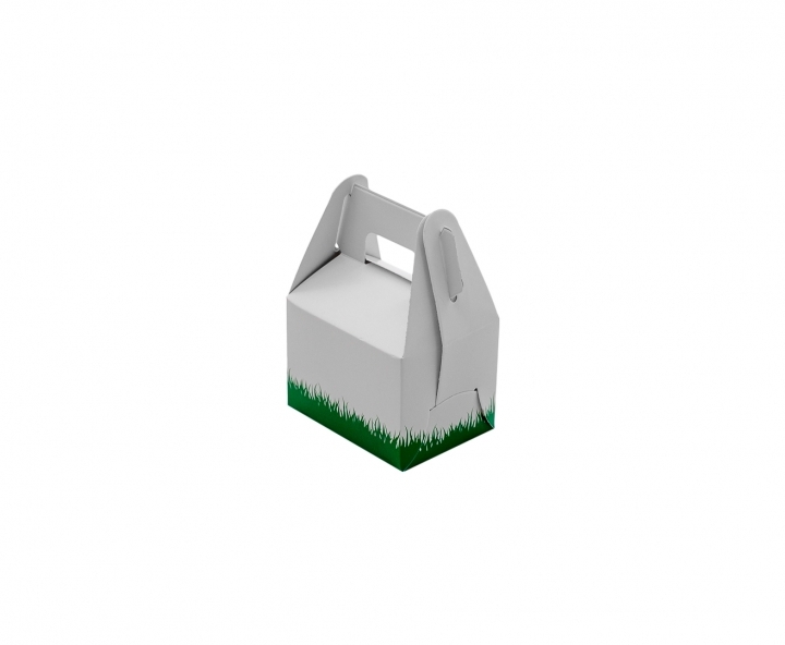 CAJA PAPEL RECTANGULO FUTBOL 10P (7X11X5) BLANCO/VERDE