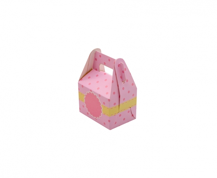 CAJA PAPEL RECTANGULO CIGUEÑA 10P (7X11X5) ROSADO