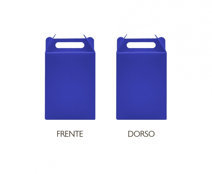 CAJA PAPEL RECTANGULO 10P (17X9X5CM) AZUL