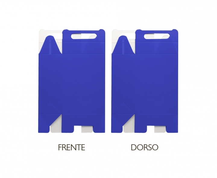 CAJA PAPEL RECTANGULO 10P (17X9X5CM) AZUL