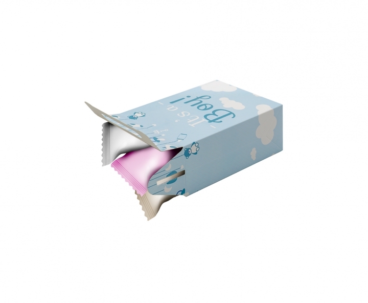 CAJA PAPEL RECTANGULO “IT’S A BOY!” CELESTE