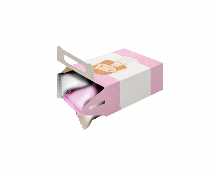 CAJA PAPEL RECTANGULO PRIMERA COMUNION 10P (17X9X5) ROSADO