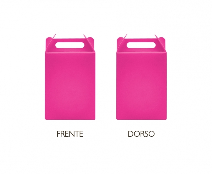 CAJA PAPEL RECTANGULO 10P (17X9X5CM) FUCSIA