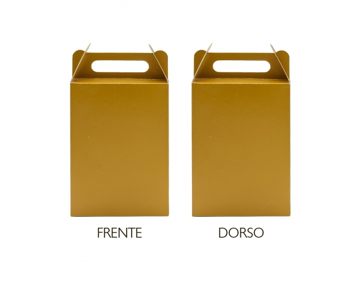 CAJA PAPEL RECTANGULO 10P (17X9X5) AMBAR