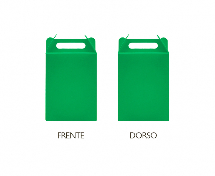 CAJA PAPEL RECTANGULO 10P (17X9X5CM) VERDE