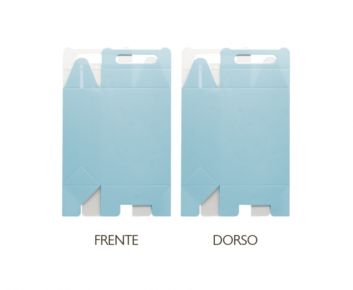CAJA PAPEL RECTANGULO 10P (17X9X5CM) CELESTE