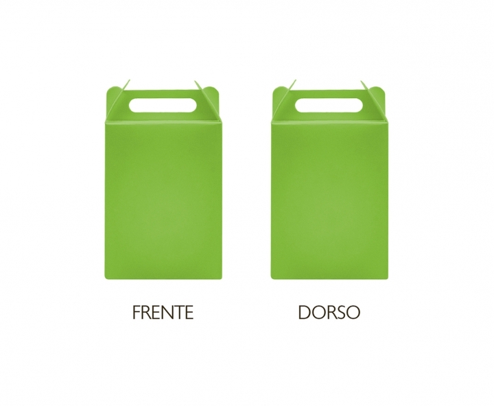 CAJA PAPEL RECTANGULO 10P (17X9X5CM) VERDE LIMON