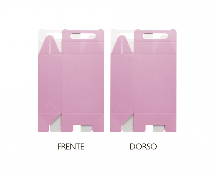 CAJA PAPEL RECTANGULO 10P (17X9X5CM) ROSADO
