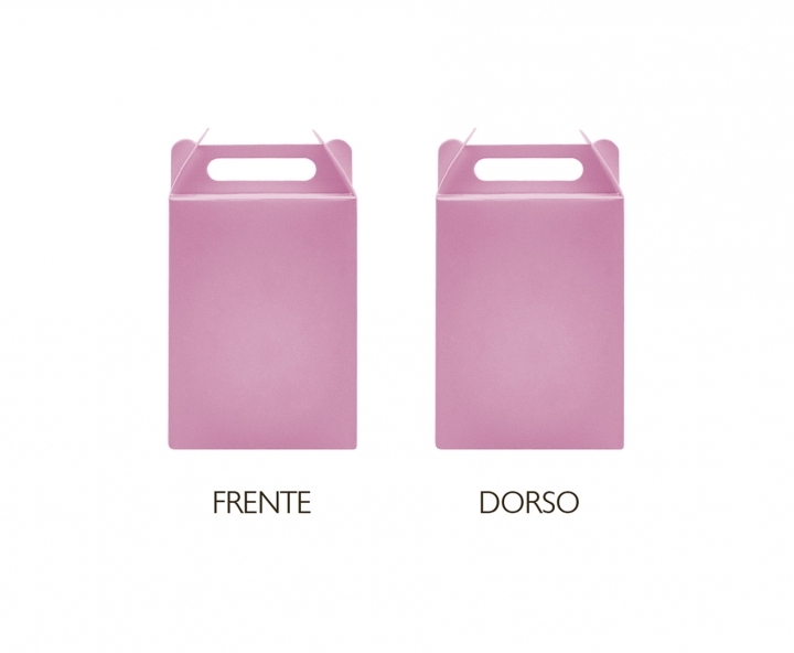 CAJA PAPEL RECTANGULO 10P (17X9X5CM) ROSADO