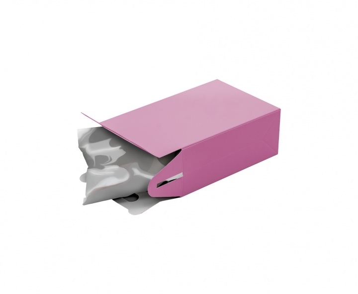 CAJA PAPEL RECTANGULO 10P (17X9X5CM) ROSADO