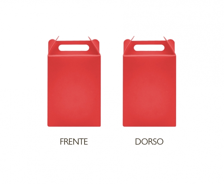 CAJA PAPEL RECTANGULO 10P (17X9X5CM) ROJO