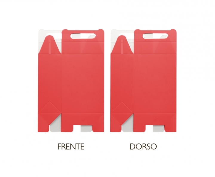 CAJA PAPEL RECTANGULO 10P (17X9X5CM) ROJO