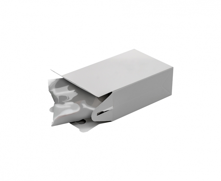 CAJA PAPEL RECTANGULO 10P (17X9X5CM) BLANCO