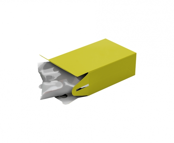 CAJA PAPEL RECTANGULO 10P (17X9X5CM) AMARILLO