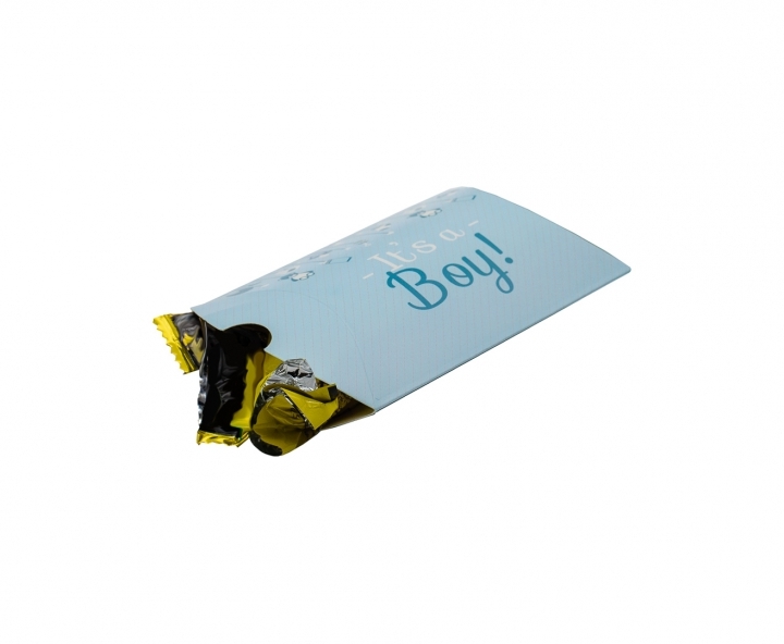 CAJA PAPEL TUBO “IT’S A BOY!” CELESTE