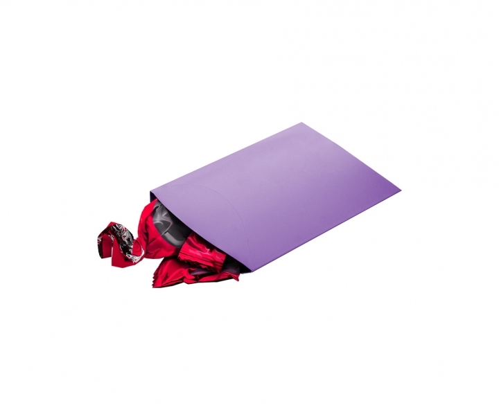 CAJA PAPEL TUBO 10P (12X9X3) PURPURA